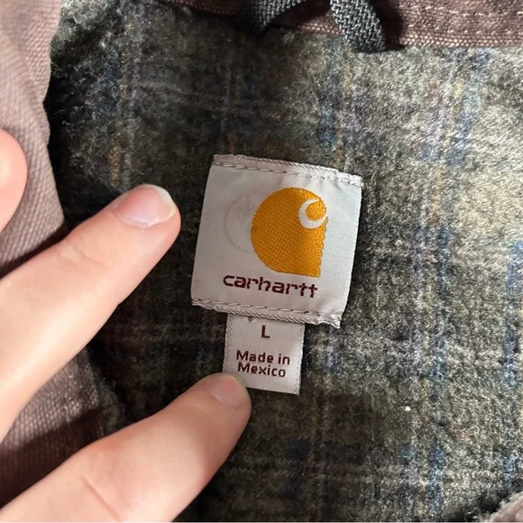 Vintage Carhartt Detroit Jacket Mens Latge Olive Green Duck Canvas J97 ARG Coat